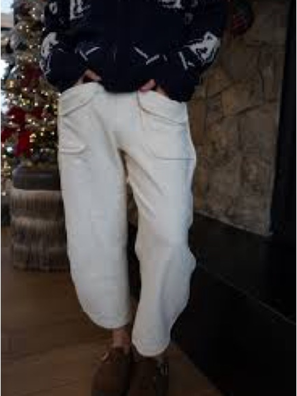 FP Movement Timko High-Waist slight barrel leg Pants in optic white - Picture 7 of 16